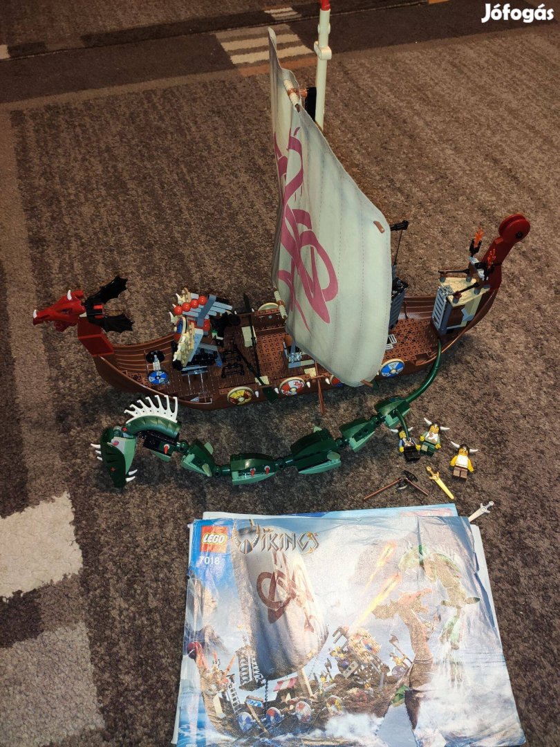 LEGO 7018 Vikings - Viking Ship challenges the Midgard Serpent leíráss