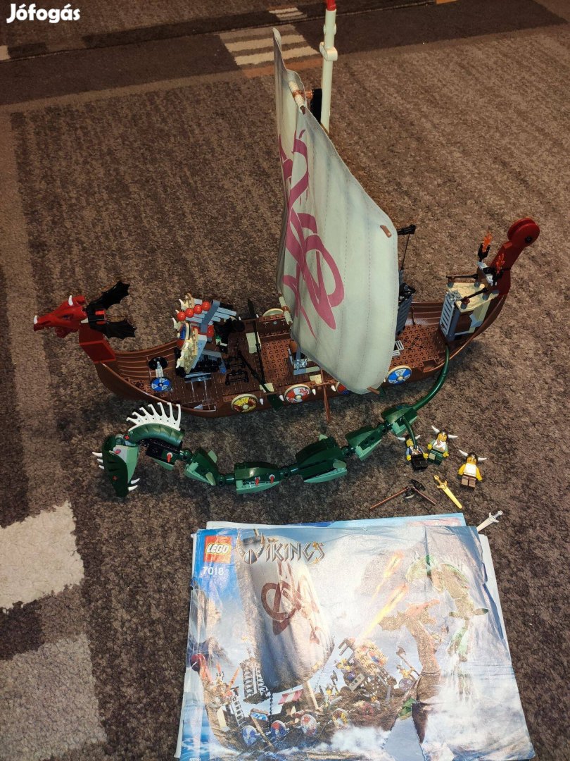 LEGO 7018 Vikings - Viking Ship challenges the Midgard Serpent leíráss