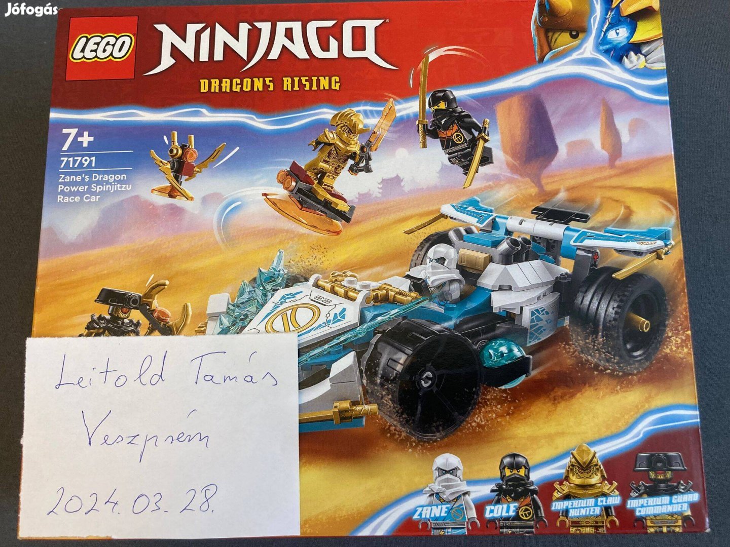 LEGO 71791 Ninjago - Zane sárkányerő Spinjitzu versenyautója
