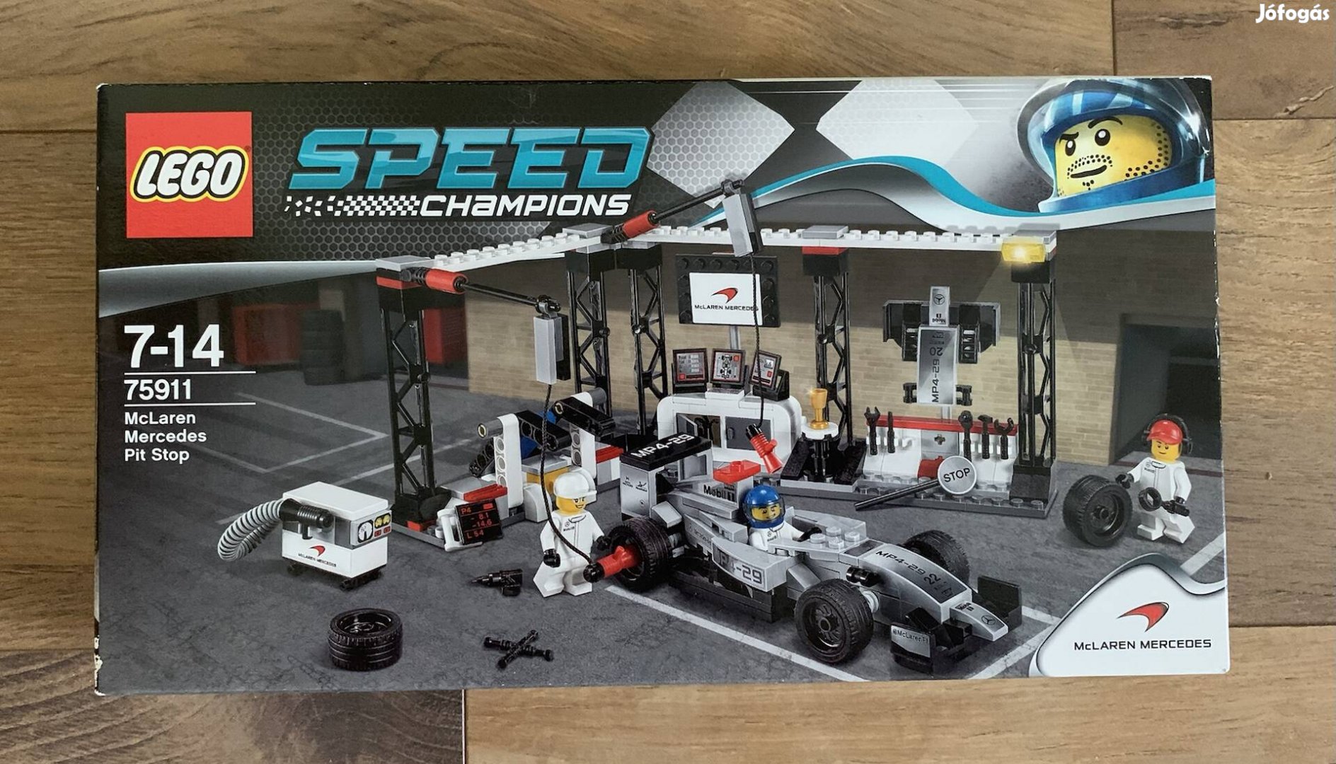 LEGO 75911 Mclaren Mercedes Pit Shop új