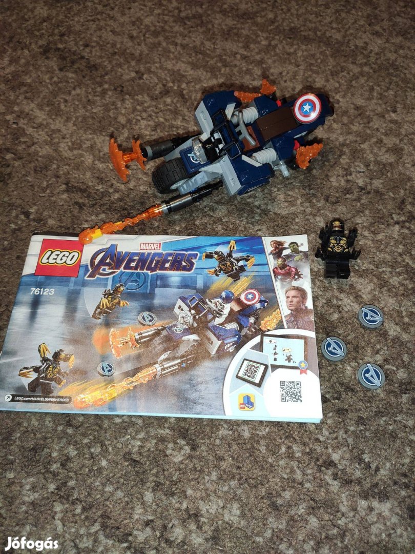 LEGO 76123 Super Heroes - Amerika kapitány outrider támadás leírással
