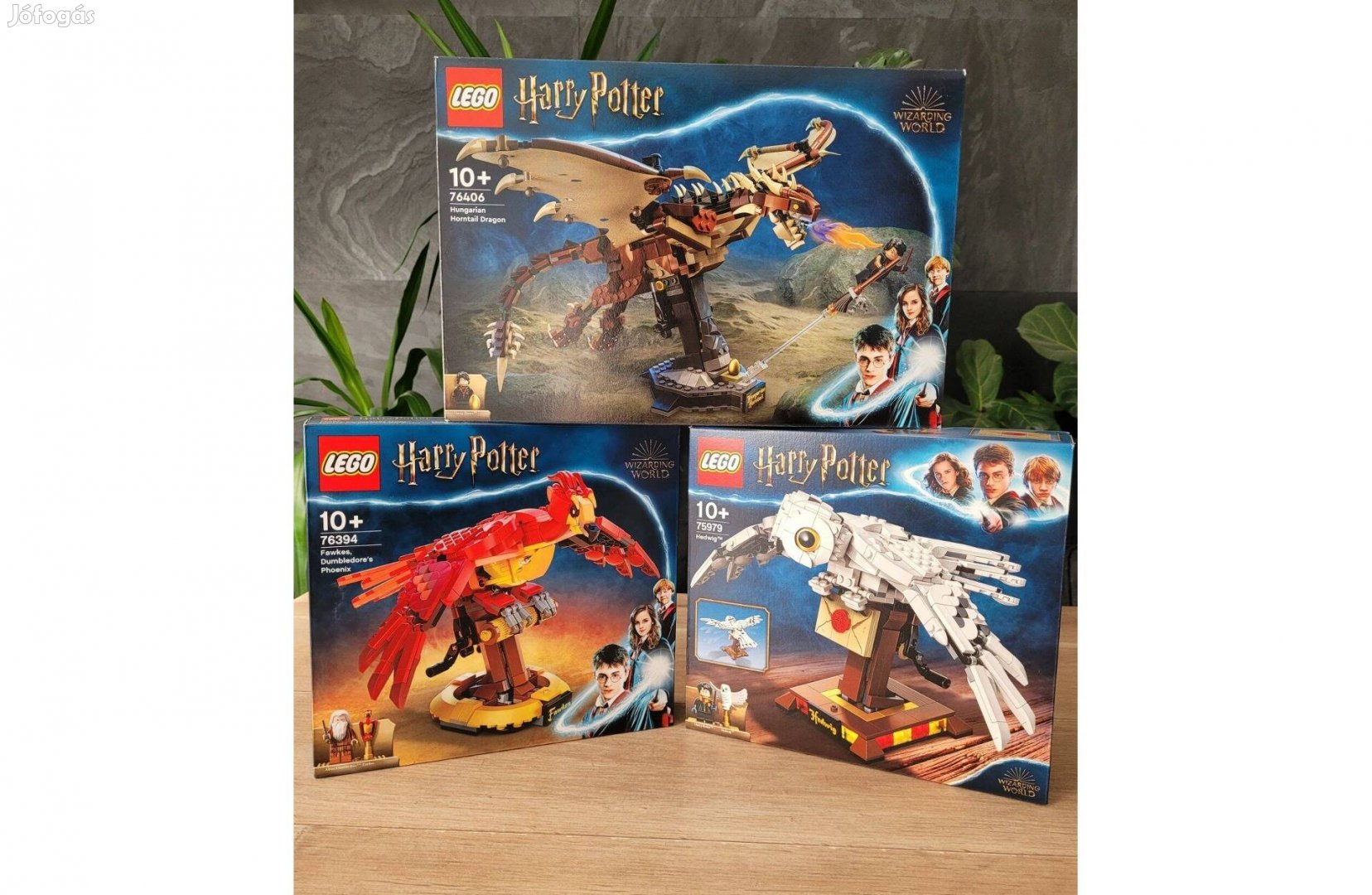 LEGO 76394 Fawkes 75979 Hedwig 76406 Magyar mennydörgő sárkány Egyben