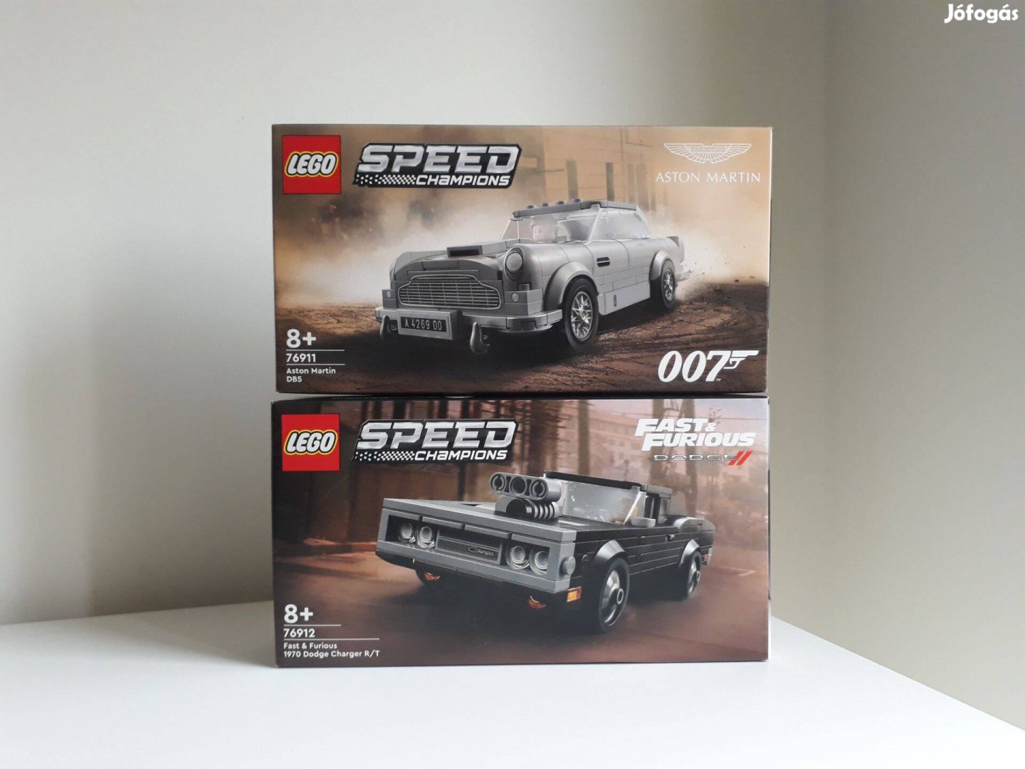 LEGO 76911 Aston Martin + 76912 Dodge Charger Bontatlan Új