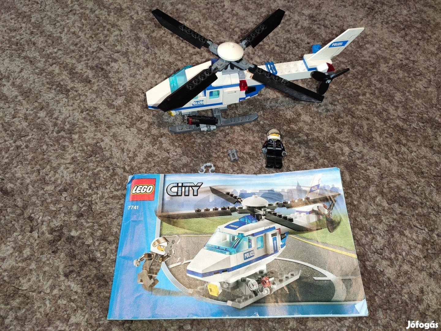 LEGO 7741 City - Rendőrhelikopter nincs leírás hiánytalan 2500