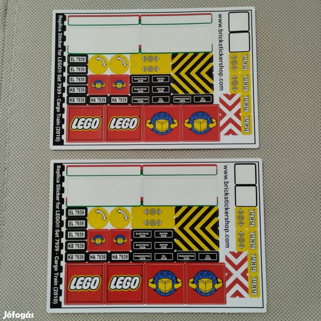 LEGO 7939 vonat vasút matrica