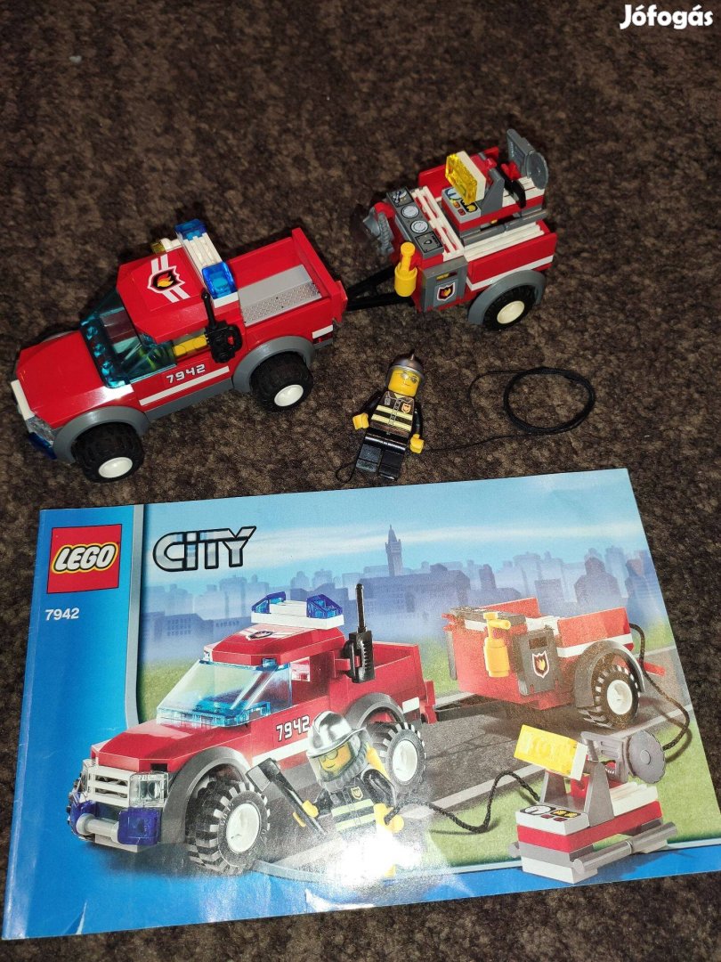 LEGO 7942 City - Tűzoltó parancsnoki kocsi leírással hiánytalan 2500