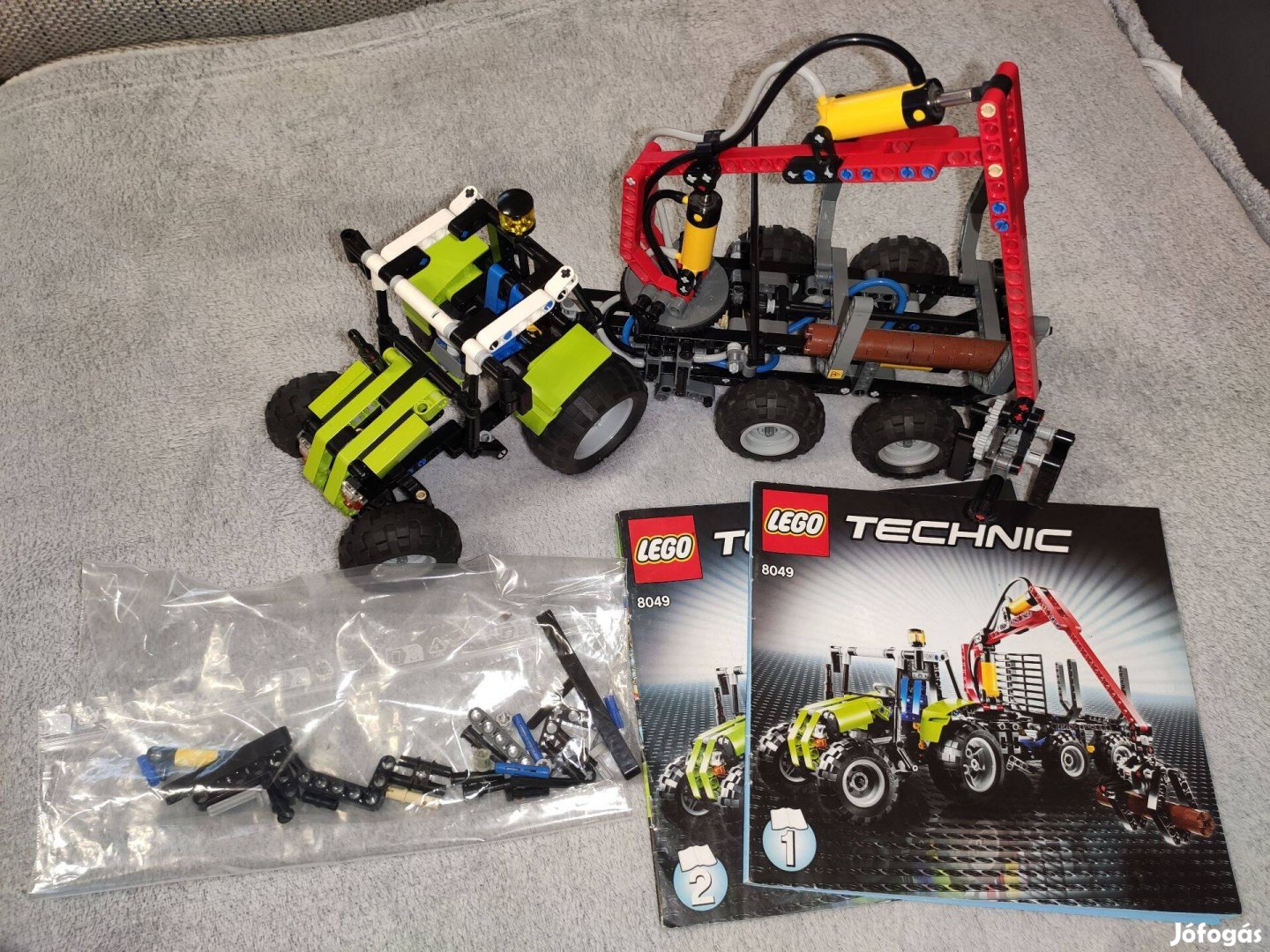 LEGO 8049 Technic - Tractor with Log Loader leírással hiánytalan 20000