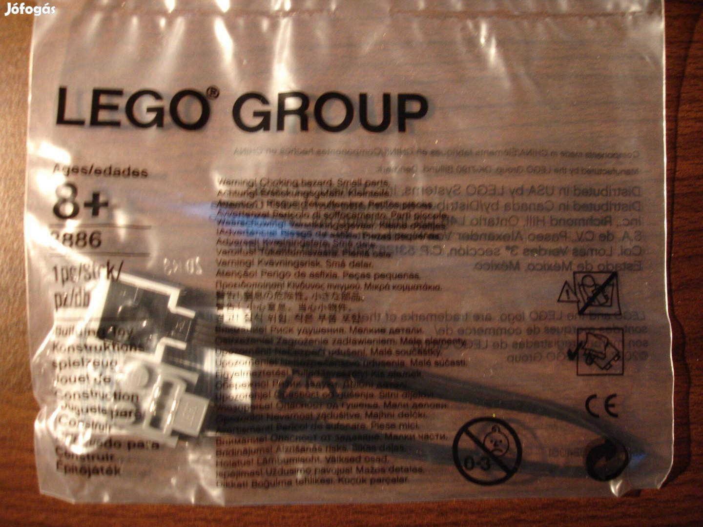 LEGO 8886 Power Functions 20 cm-es hosszabbító kábel Új Bp-en