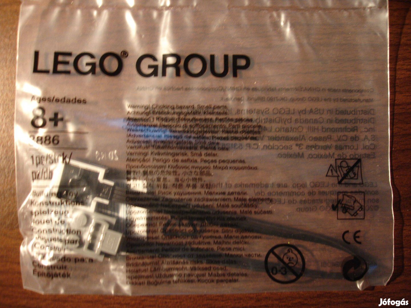 LEGO 8886 Power Functions 20 cm-es hosszabbító kábel Új