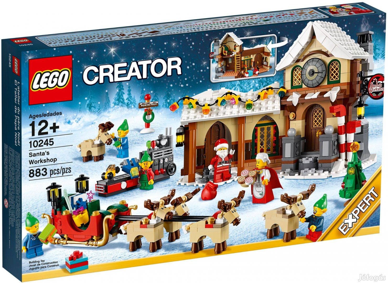 LEGO Advanced Models 10245 Santa's Workshop bontatlan, új