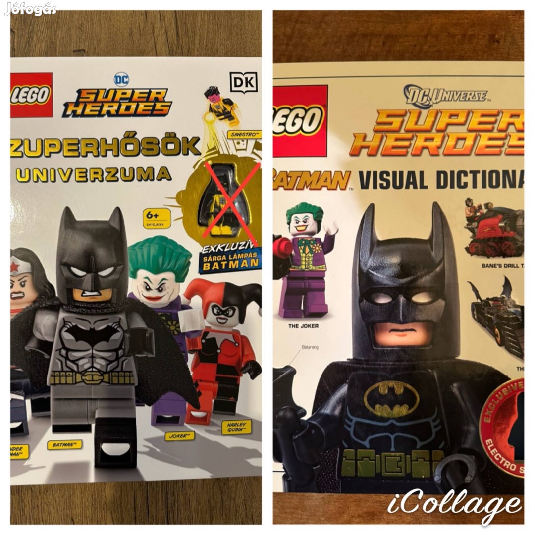 LEGO Batman könyvek - figurák nélkül