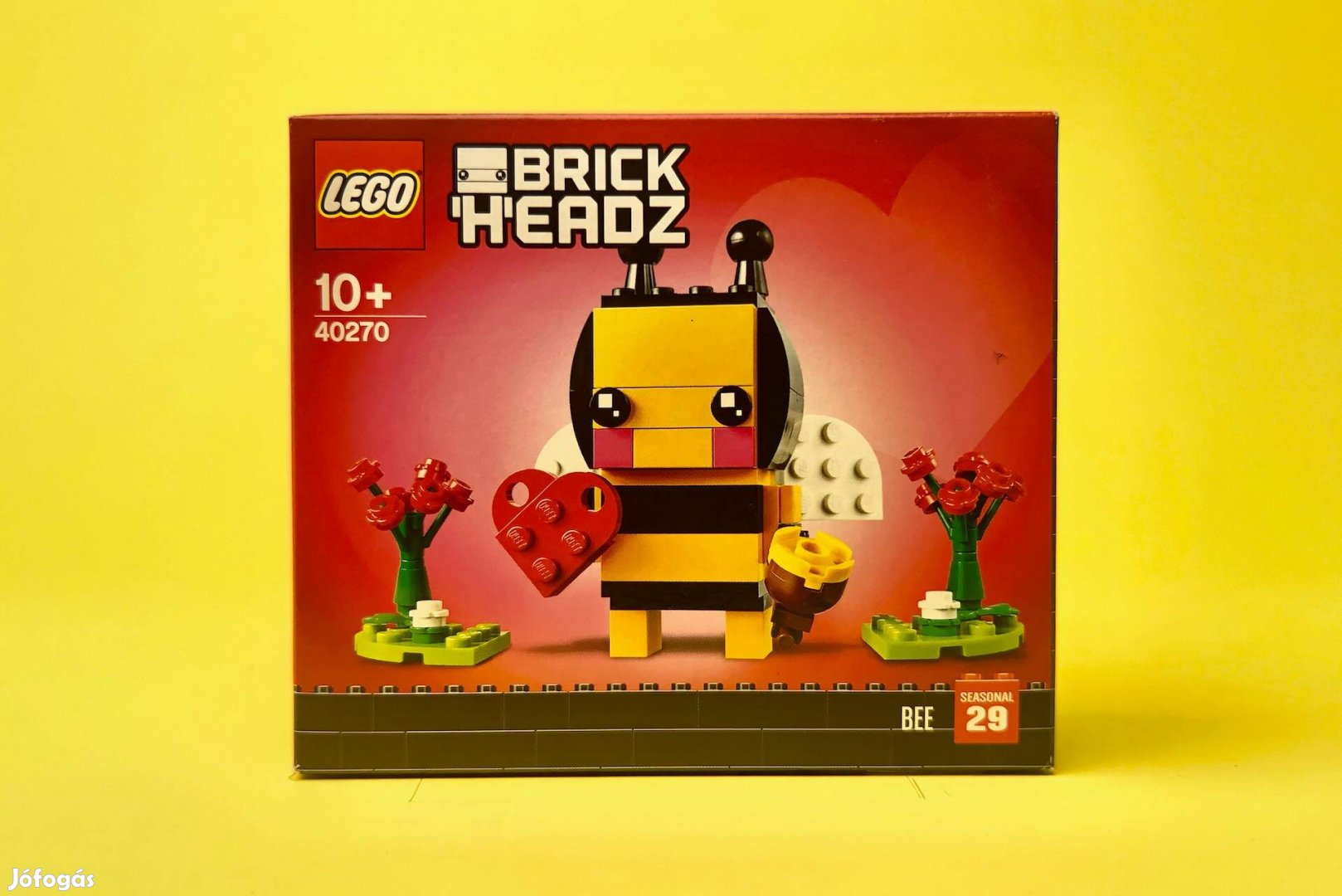 LEGO Brickheadz 40270 Valentine's Bee, Új, Bontatlan