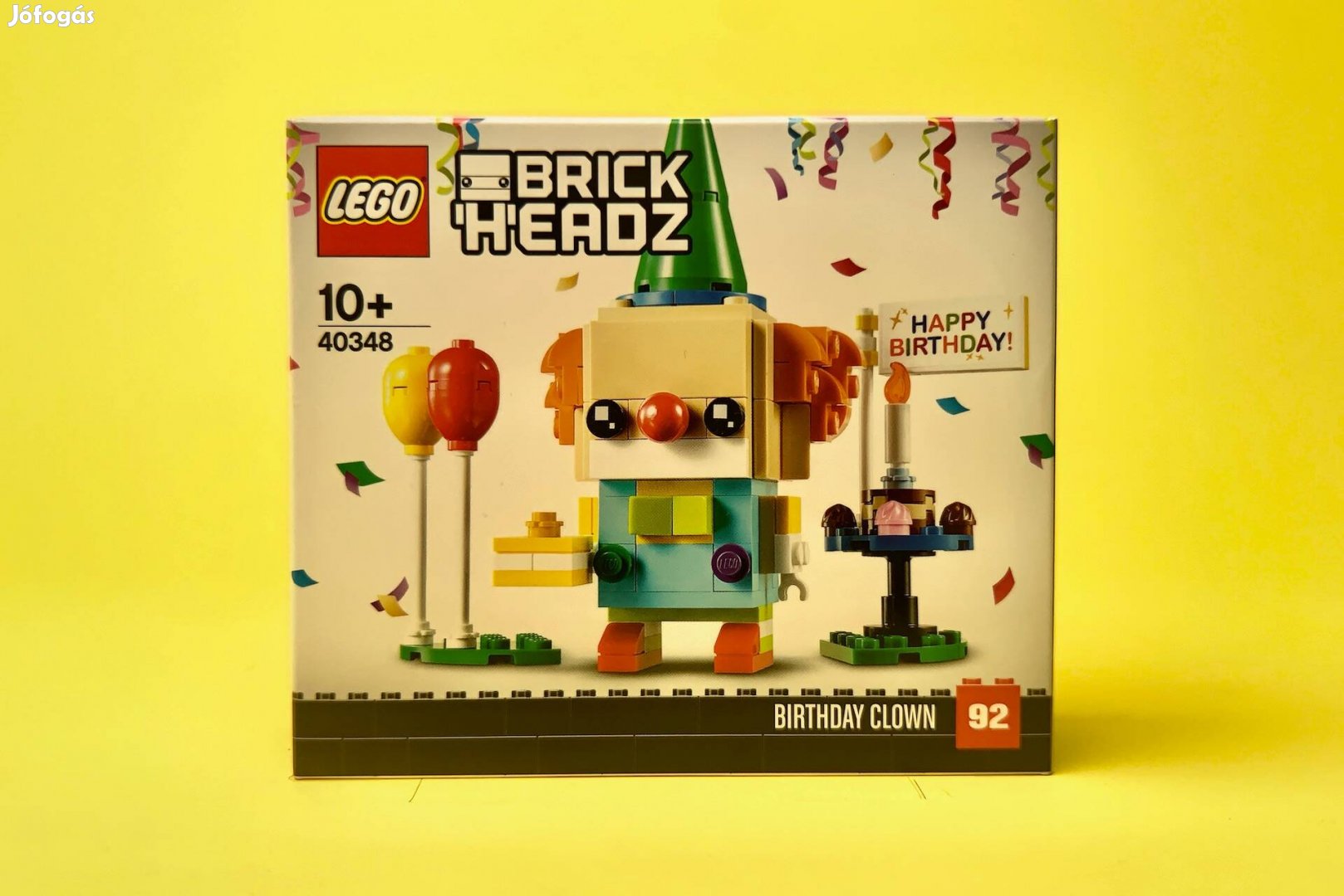 LEGO Brickheadz 40348 Szülinapi bohóc, Új, Bontatlan