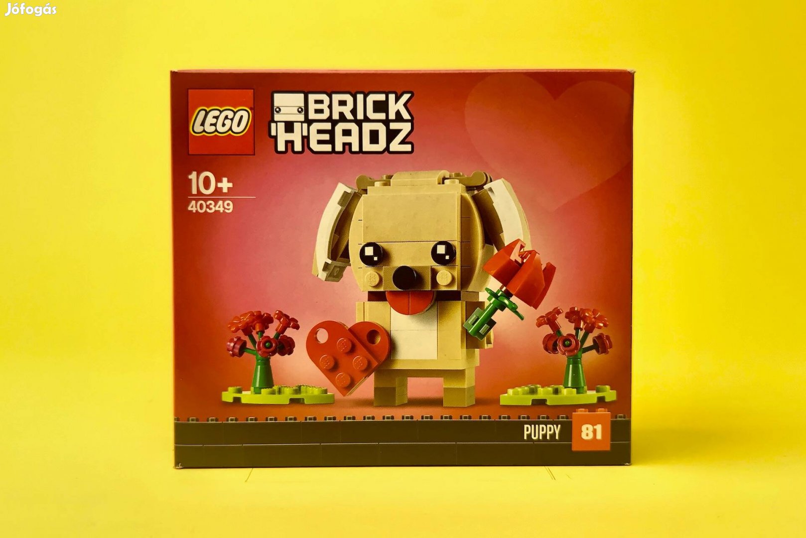 LEGO Brickheadz 40349 Valentin napi kutyus, Új, Bontatlan
