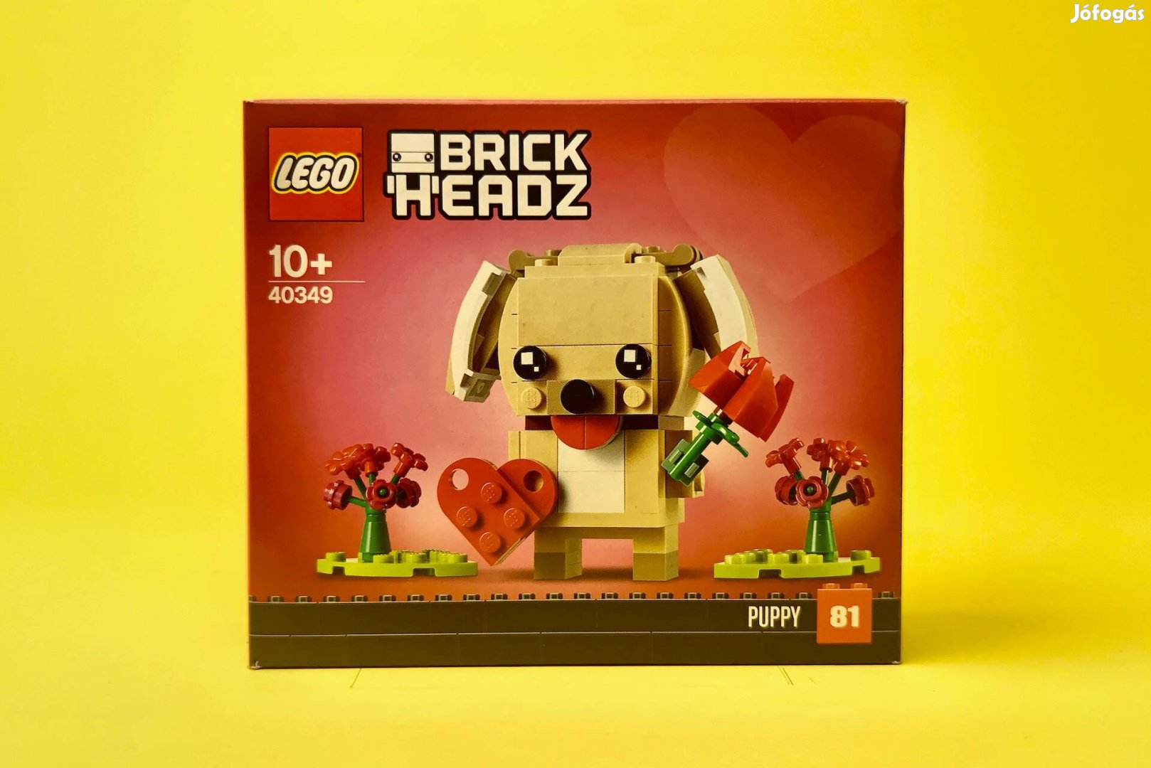 LEGO Brickheadz 40349 Valentine's Puppy, Új, Bontatlan