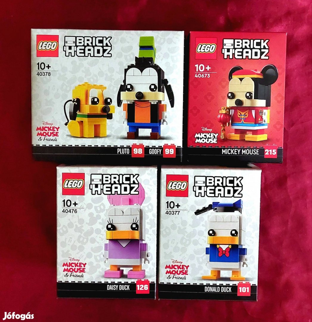 LEGO Brickheadz 40377, 40378, 40476 és 40673 új, bontatlan