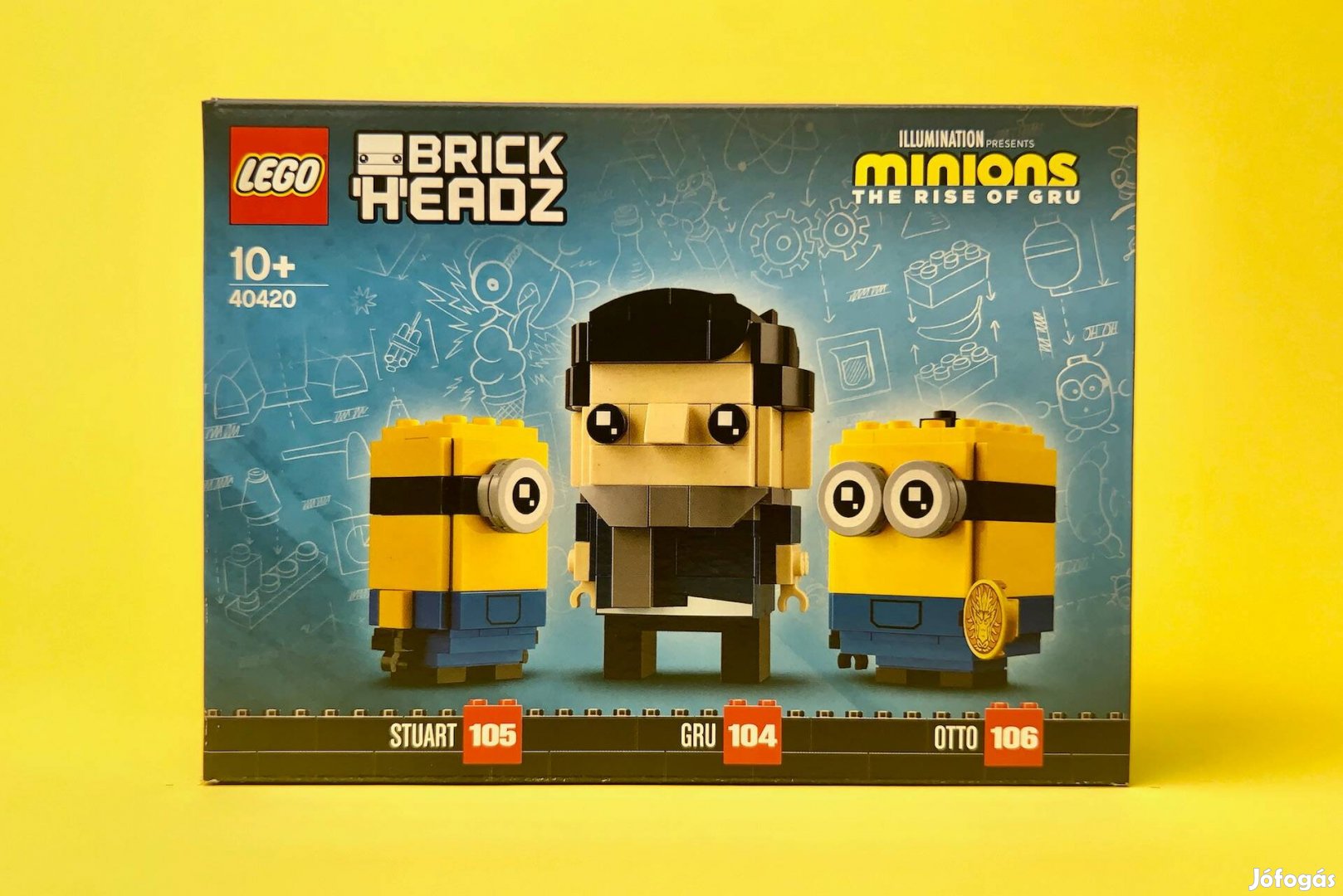 LEGO Brickheadz 40420 Gru, Stuart and Otto, Új, Bontatlan