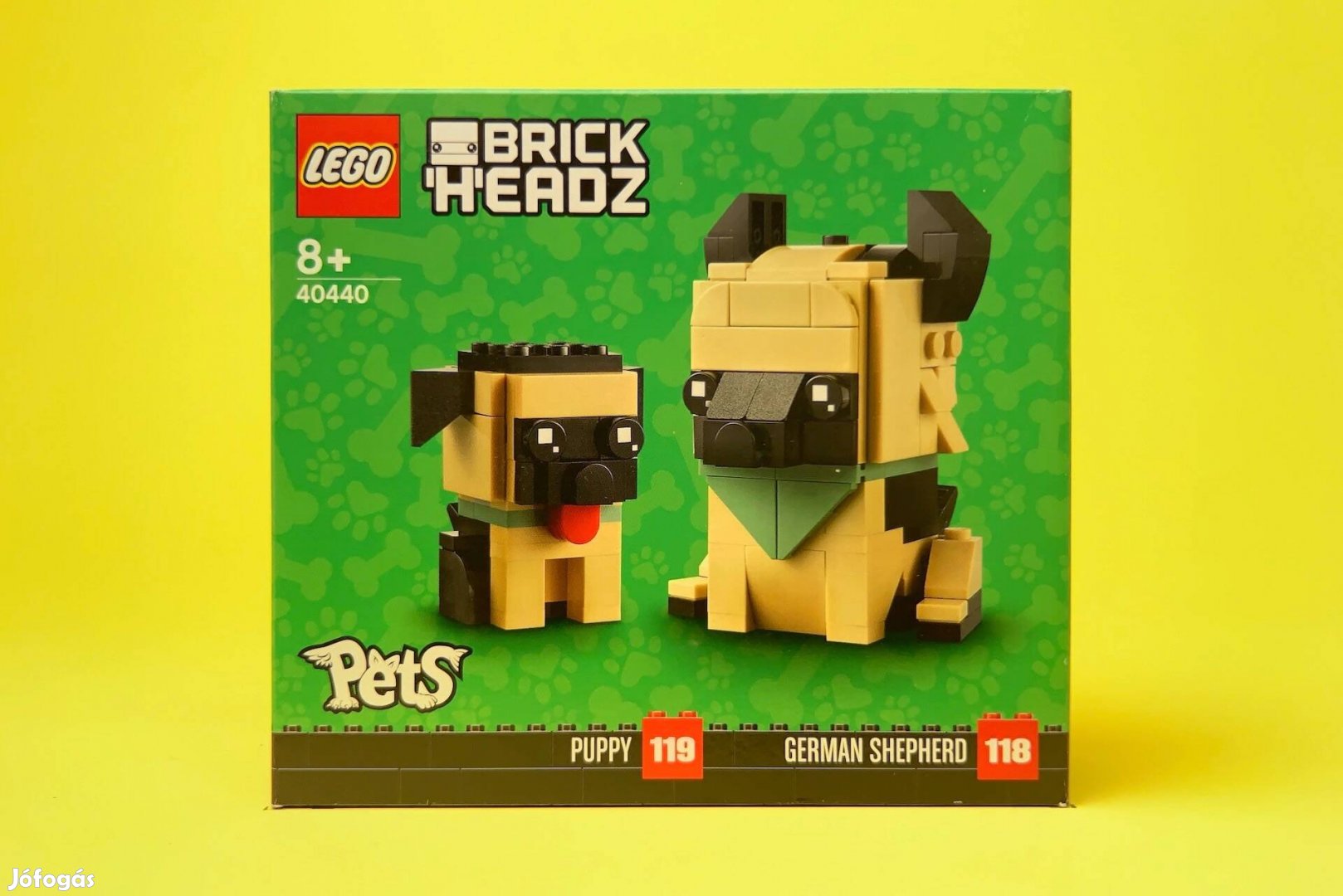 LEGO Brickheadz 40440 German Shepherd & Puppy, Új, Bontatlan