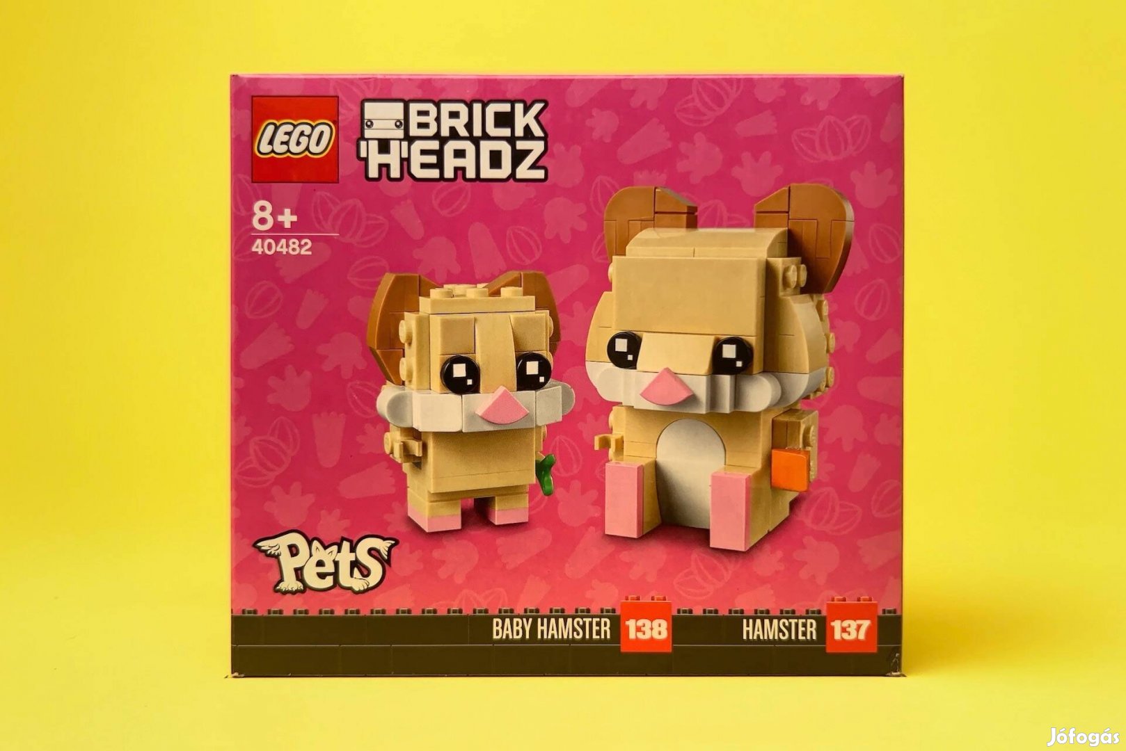 LEGO Brickheadz 40482 Hamster & Baby Hamster, Új, Bontatlan