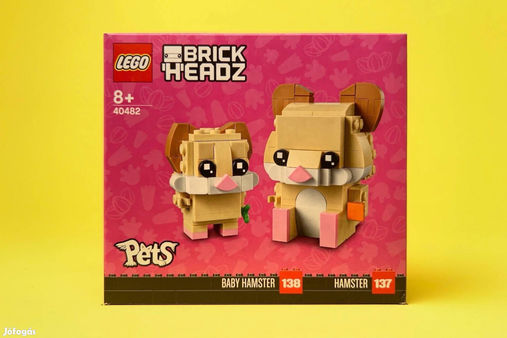 LEGO Brickheadz 40482 Hamster & Baby Hamster, Új, Bontatlan