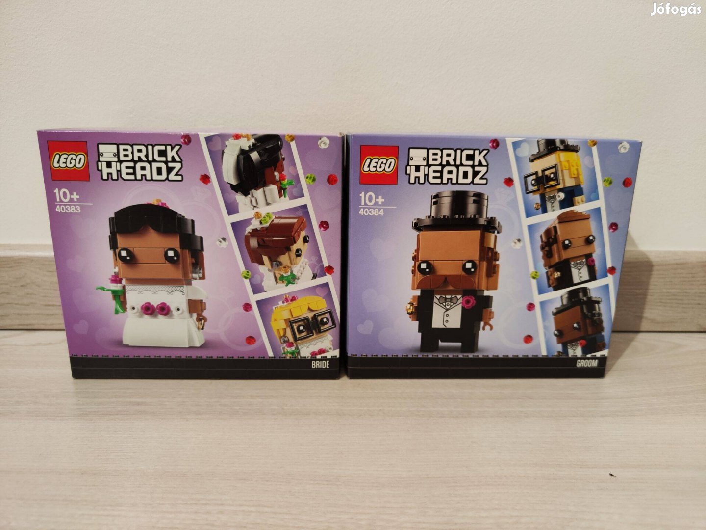 LEGO Brickheadz - Esküvői menyasszony 40383, Vőlegény 40384 bontatatla