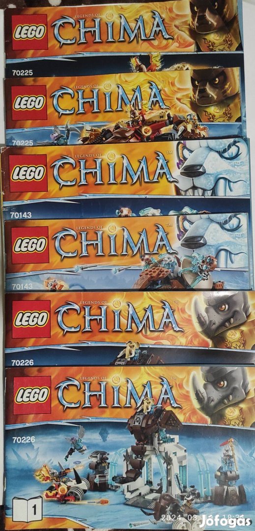 LEGO Chima összeszerelési útmutató