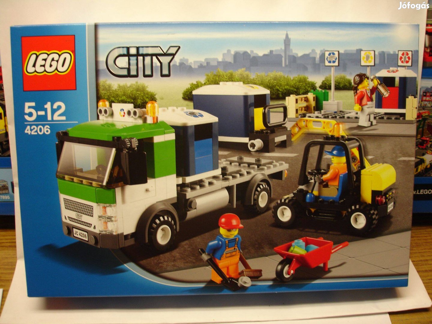 LEGO City 4206 Szelektív hulladékgyűjtő udvar és autó Bontatlan