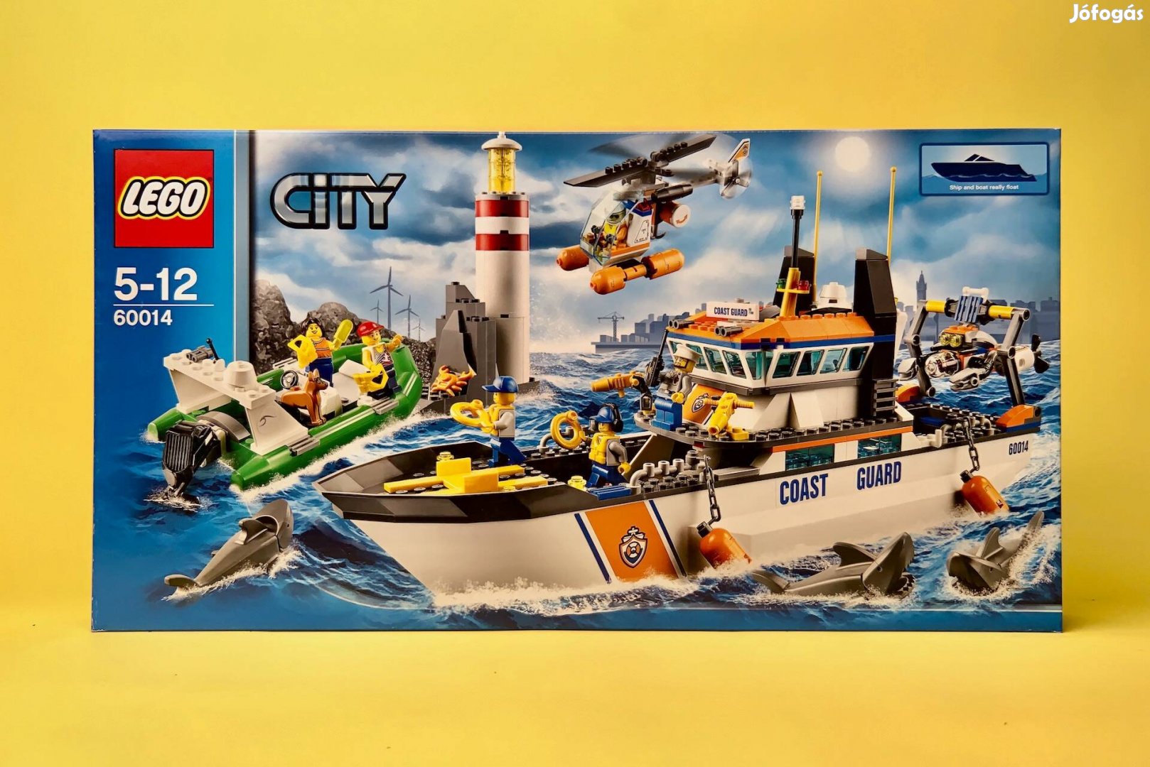 LEGO City 60014 Coast Guard Patrol, Uj, Bontatlan