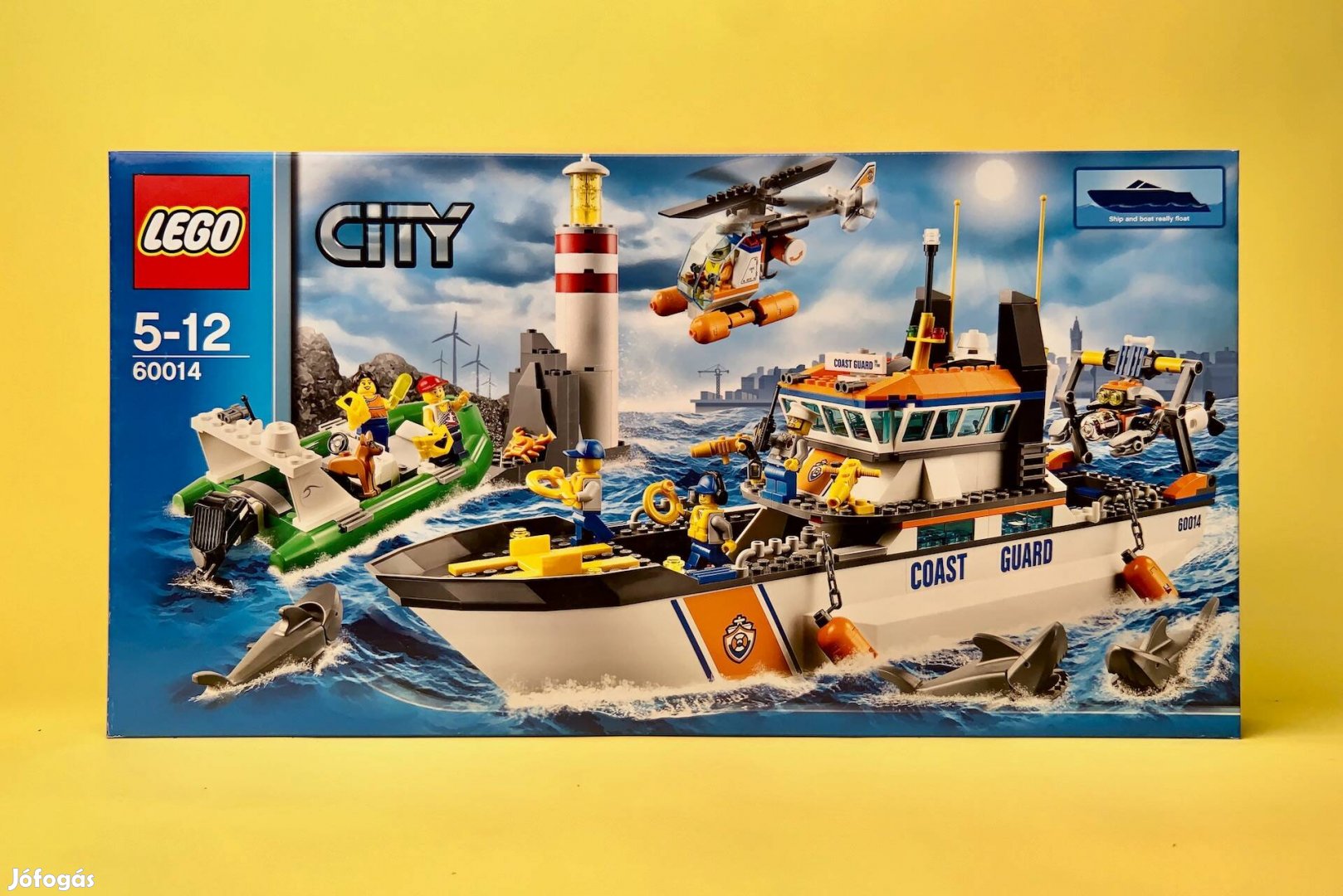 LEGO City 60014 Coast Guard Patrol, Uj, Bontatlan