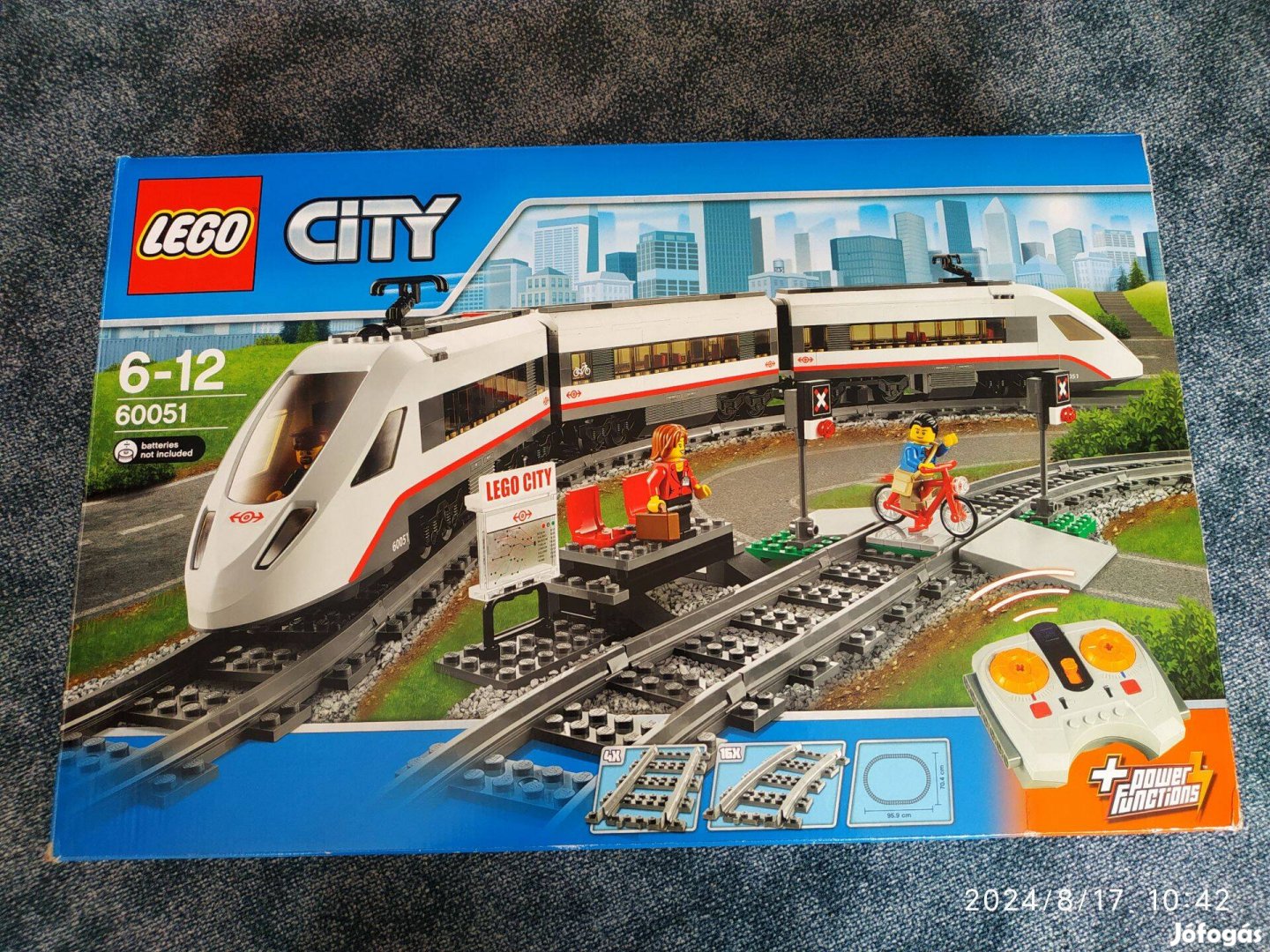 LEGO City 60051 nagysebességű vonat készlet, vasút