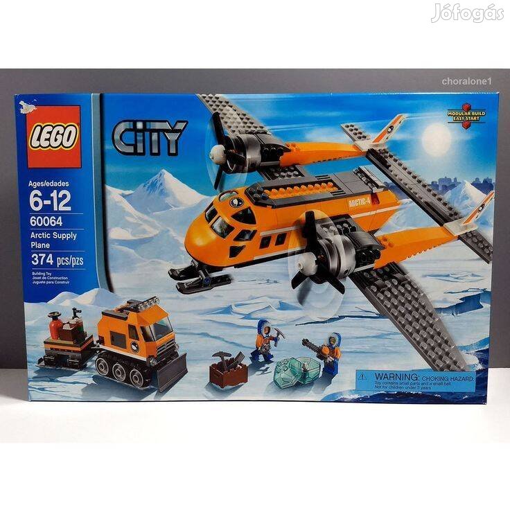 LEGO City 60064 Sarki ellátó repülő Bontatlan