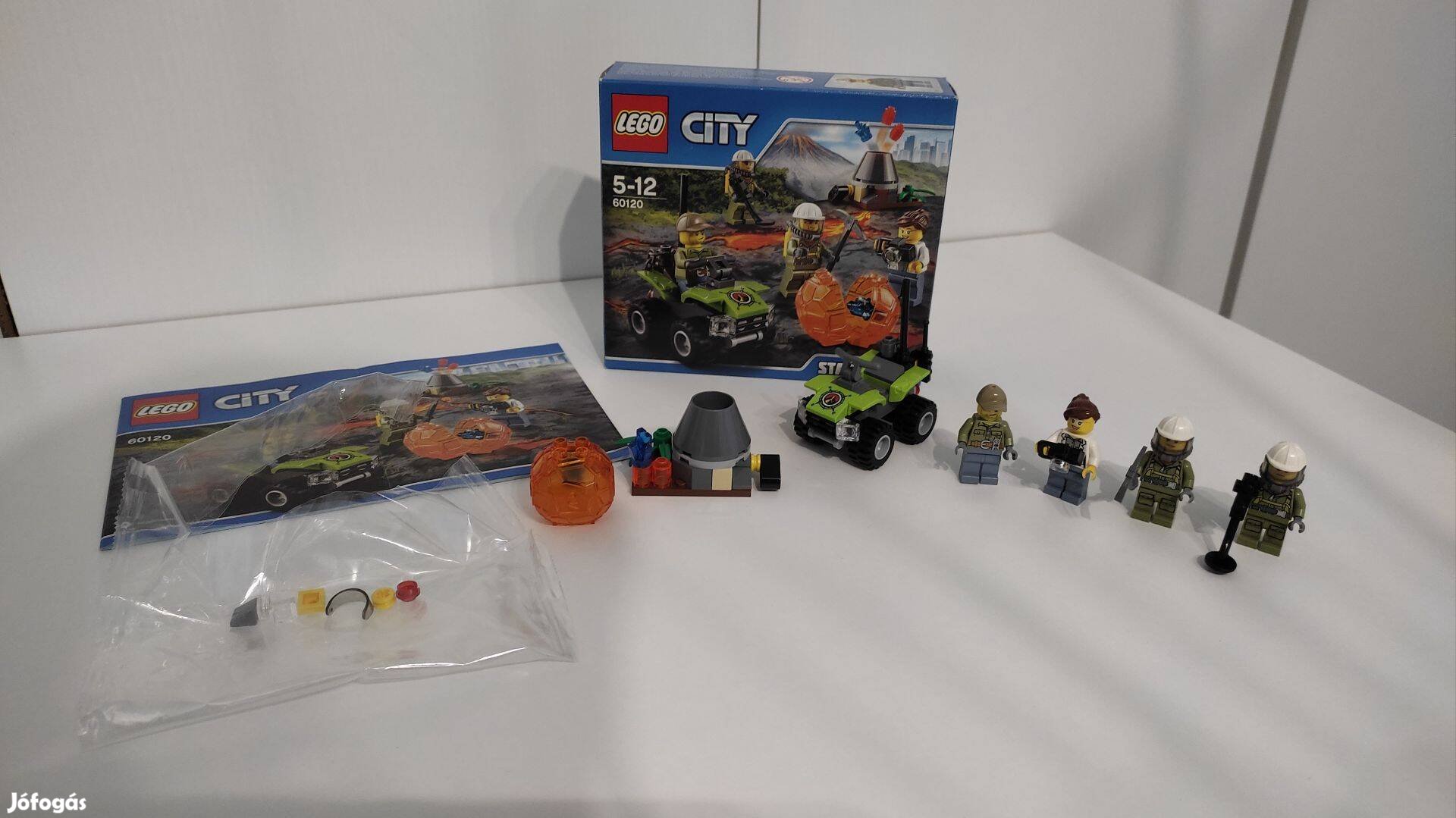 LEGO City 60120 - Vulkánkutató kezdőkészlet - dobozos, újszerű