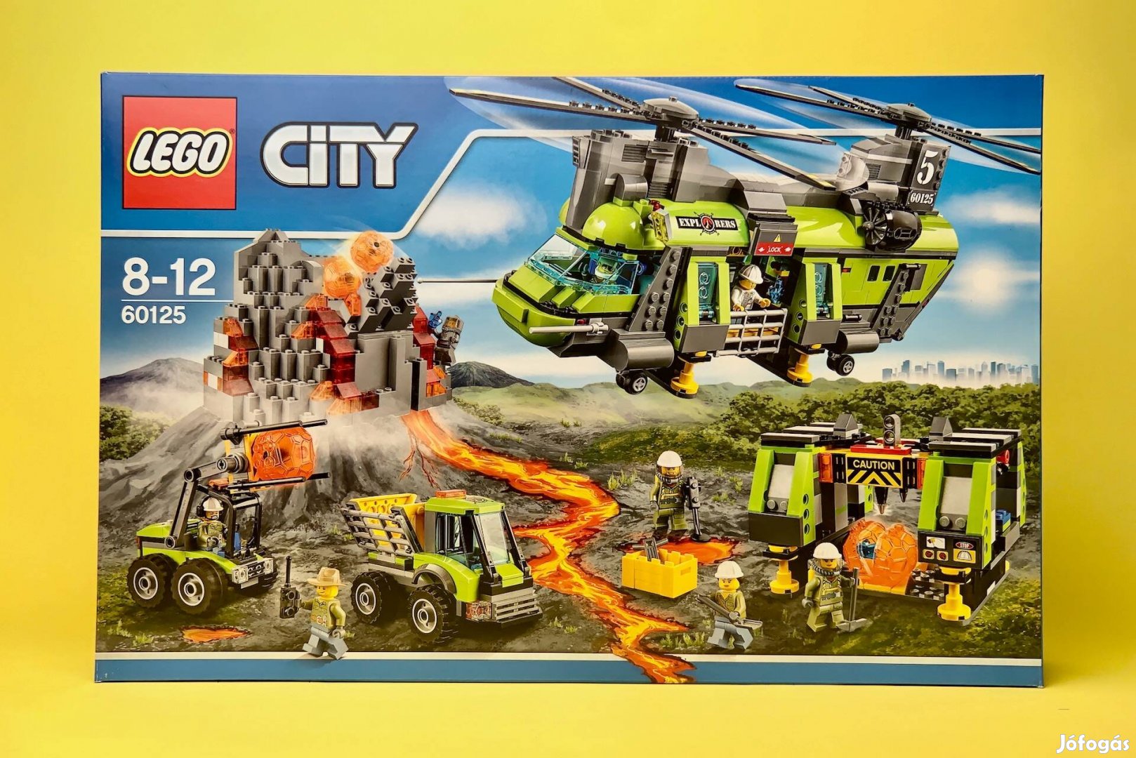 LEGO City 60125 Vulkánkutató teherszállító helikopter, Uj, Bontatlan