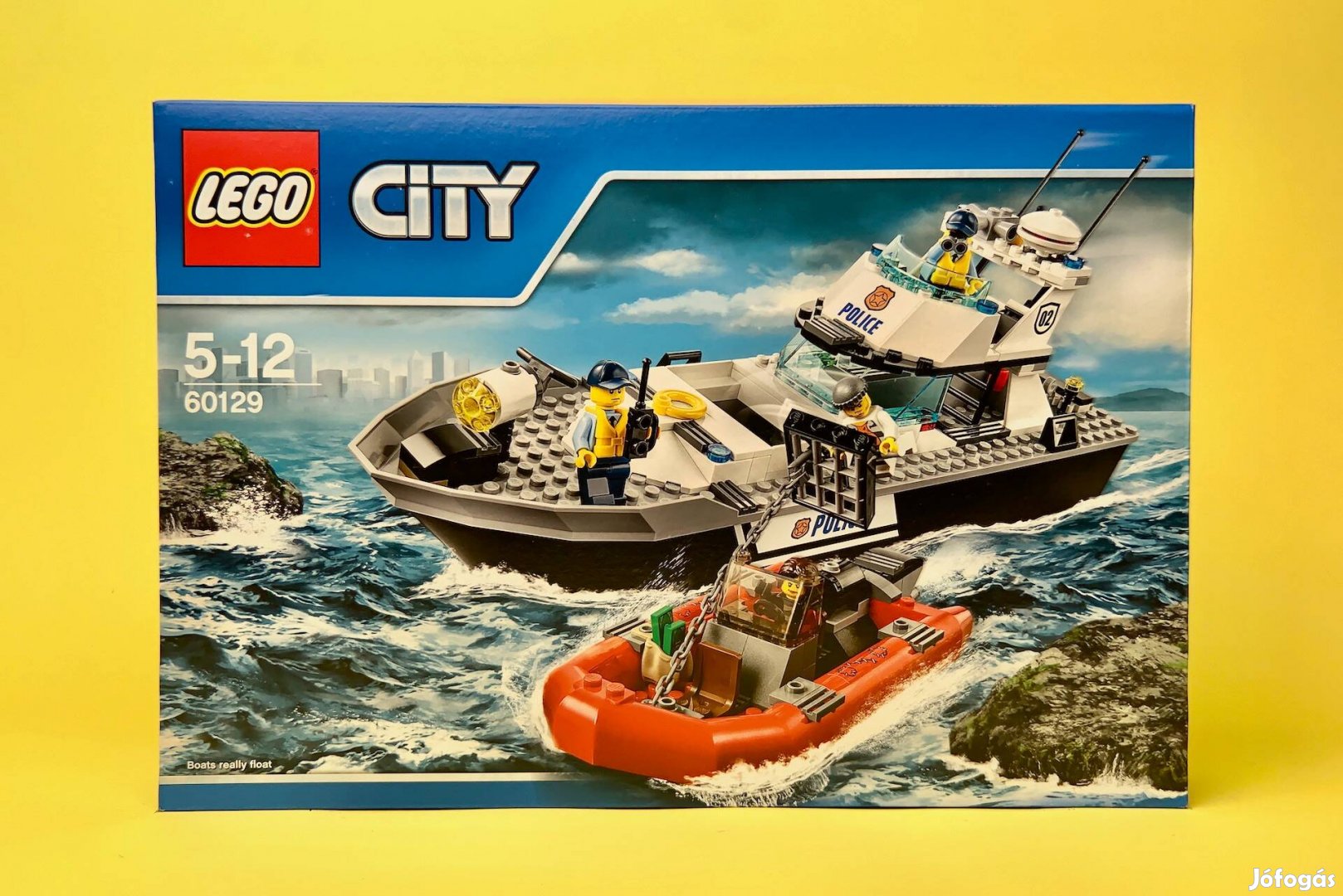 LEGO City 60129 Police Patrol Boat, Uj, Bontatlan