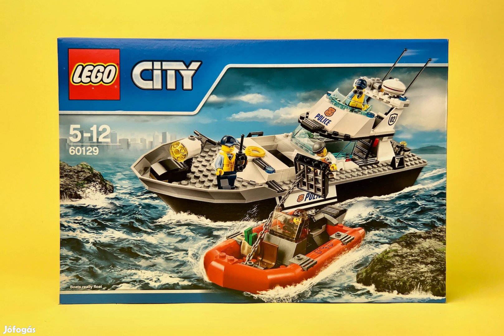 LEGO City 60129 Police Patrol Boat, Új, Bontatlan