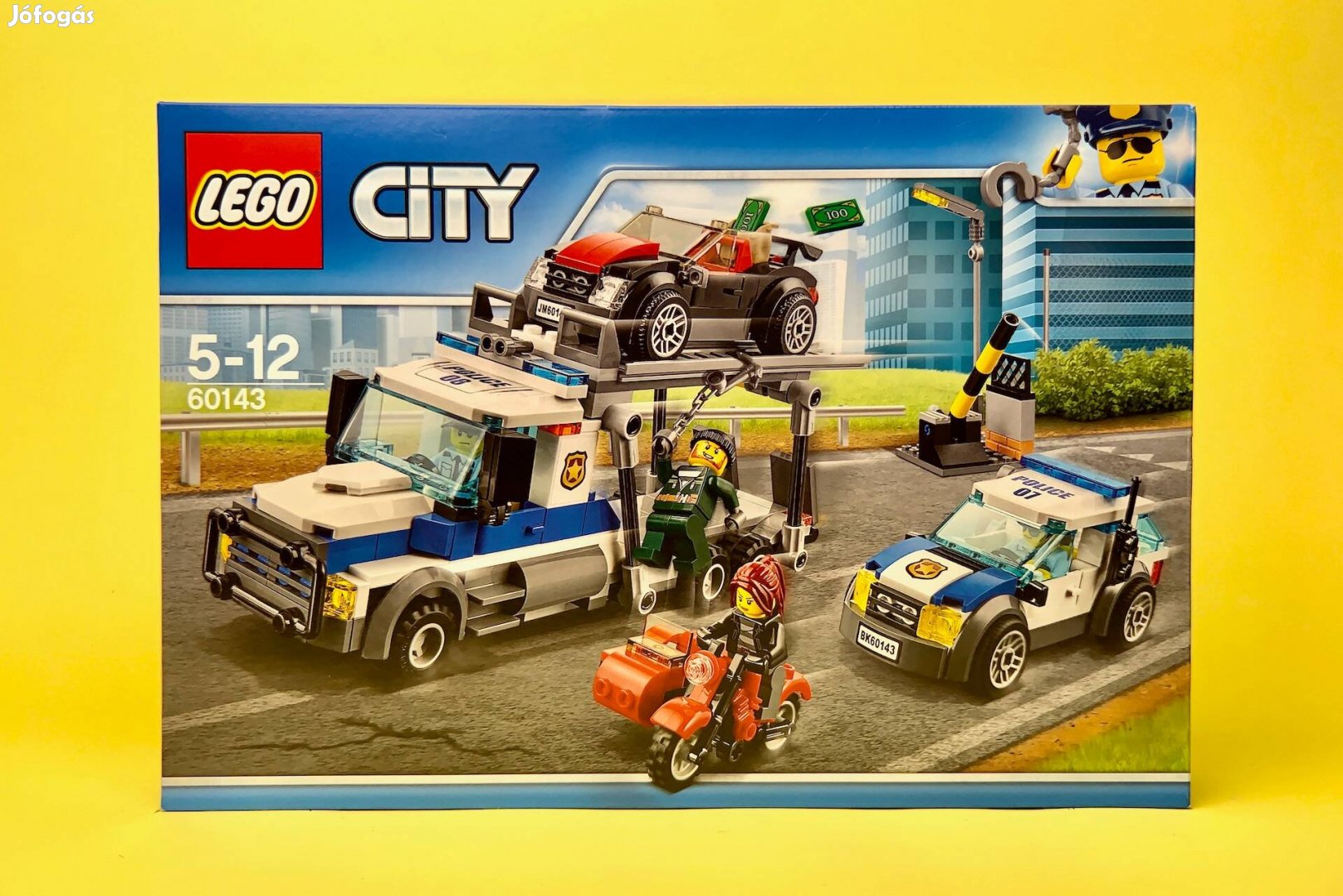 LEGO City 60143 Auto Transport Heist, Új, Bontatlan