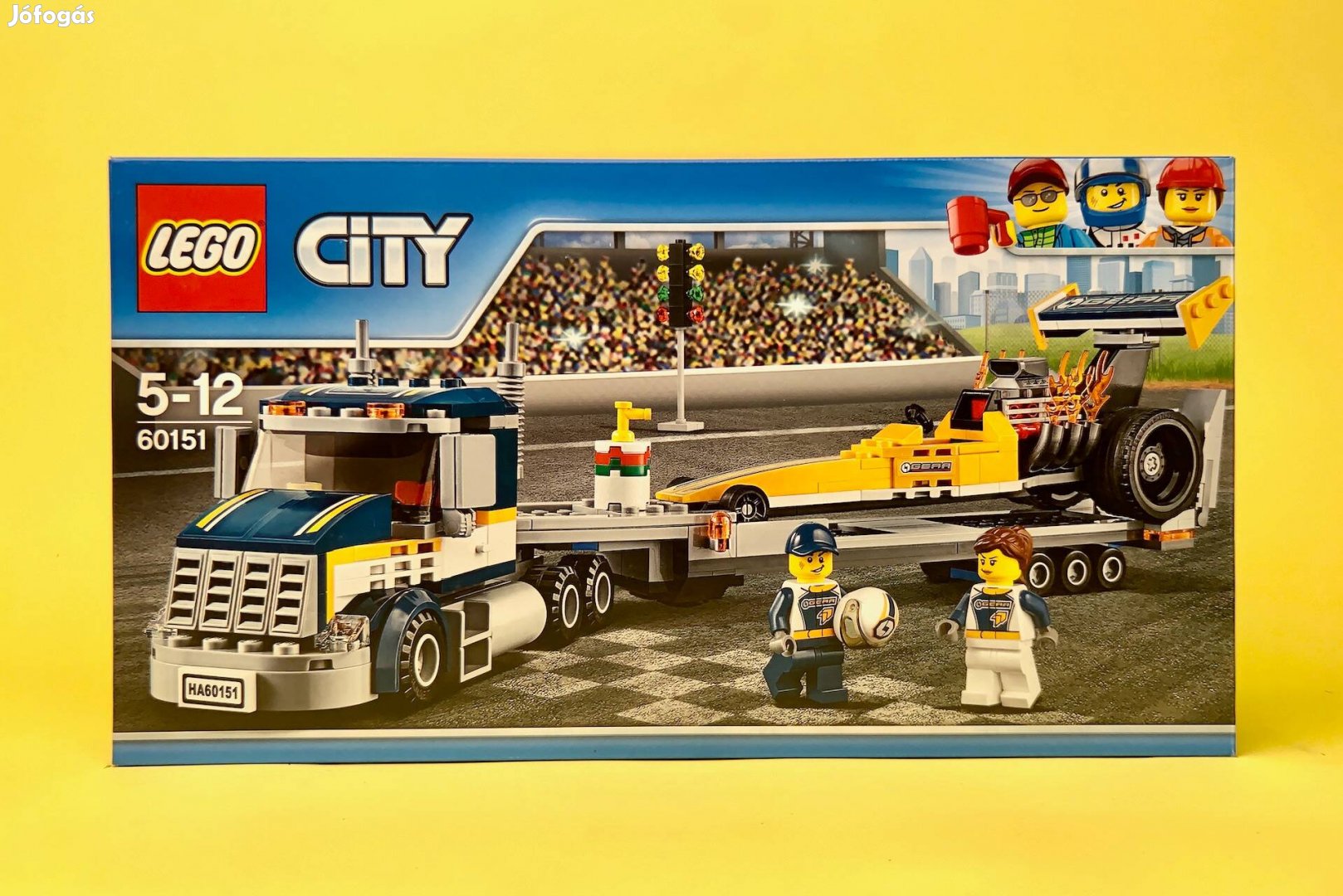 LEGO City 60151 Dragster szállító kamion, Uj, Bontatlan