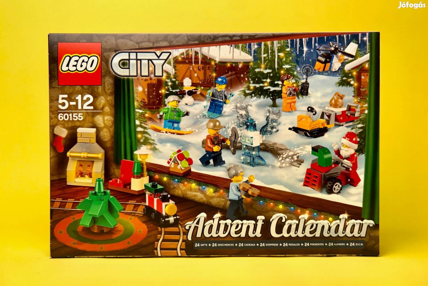 LEGO City 60155 City Advent Calendar 2017, Uj, Bontatlan