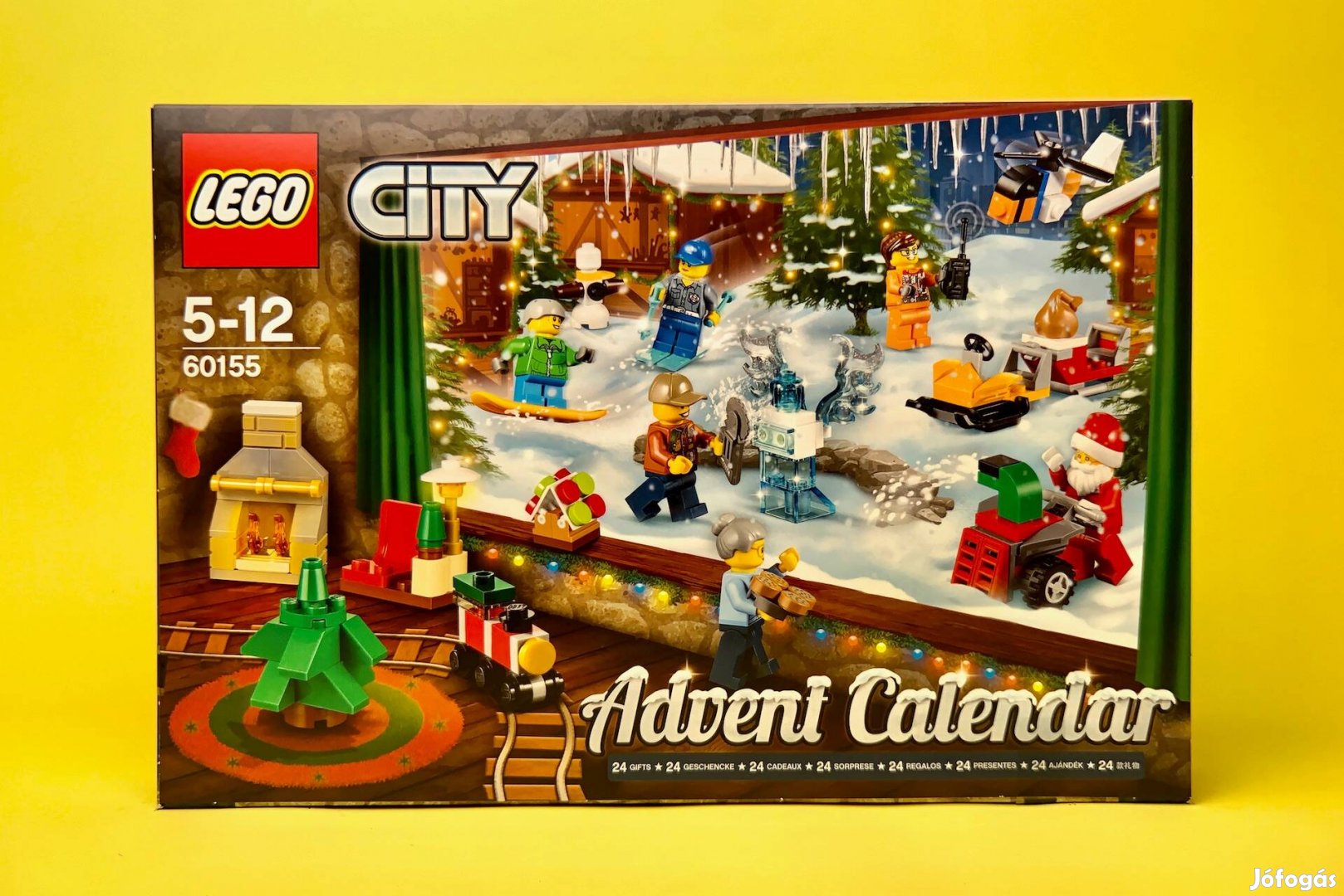 LEGO City 60155 City Advent Calendar 2017, Új, Bontatlan