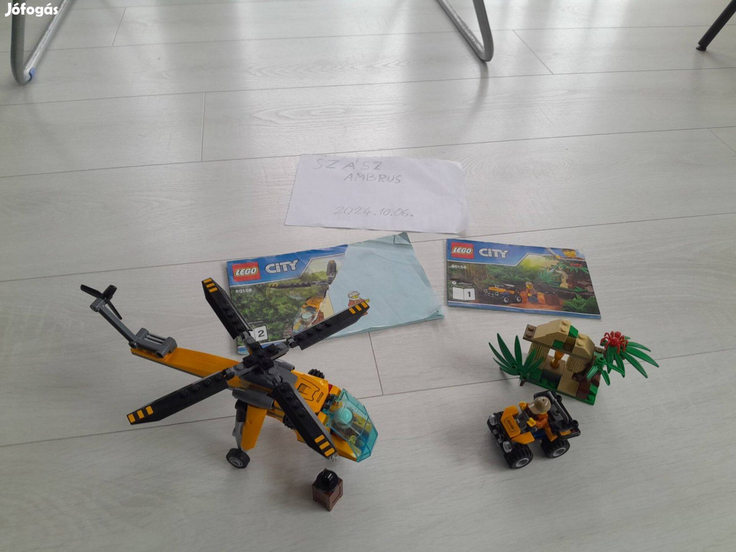 LEGO City 60158 - Dzsungel teherszállító helikopter bontott