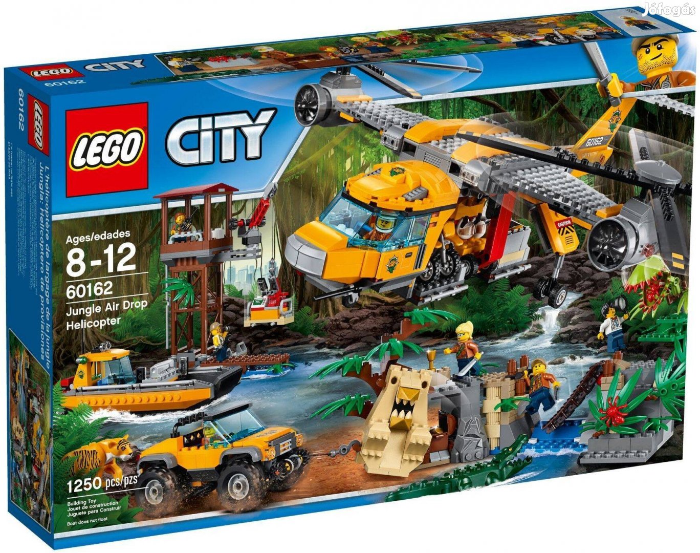 LEGO City 60162 Dzsungel utánpótlás szállító repülő Bontatlan