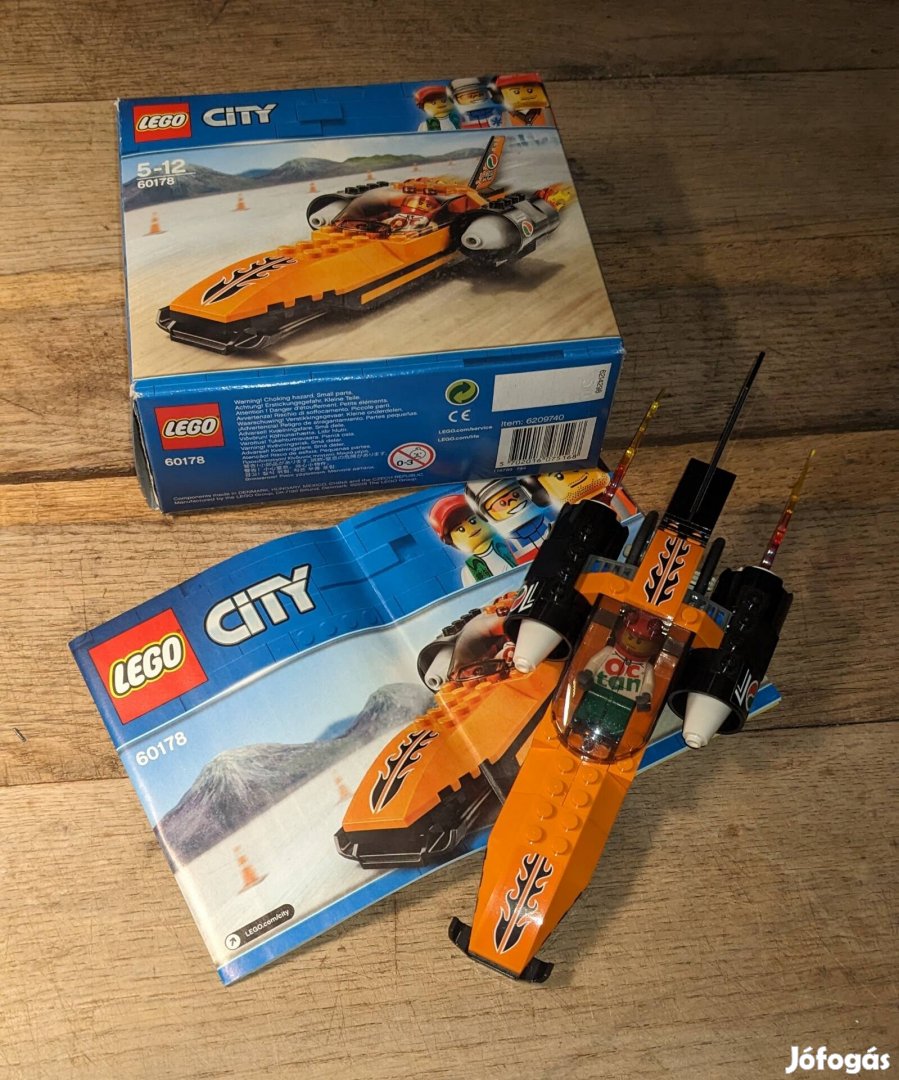 LEGO City 60178 sebességrekord versenyautó