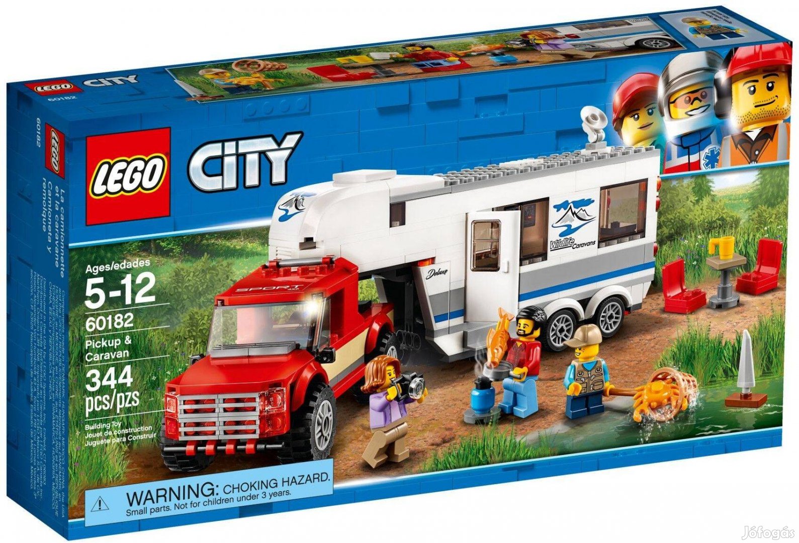 LEGO City 60182 Pickup & Caravan bontatlan, új