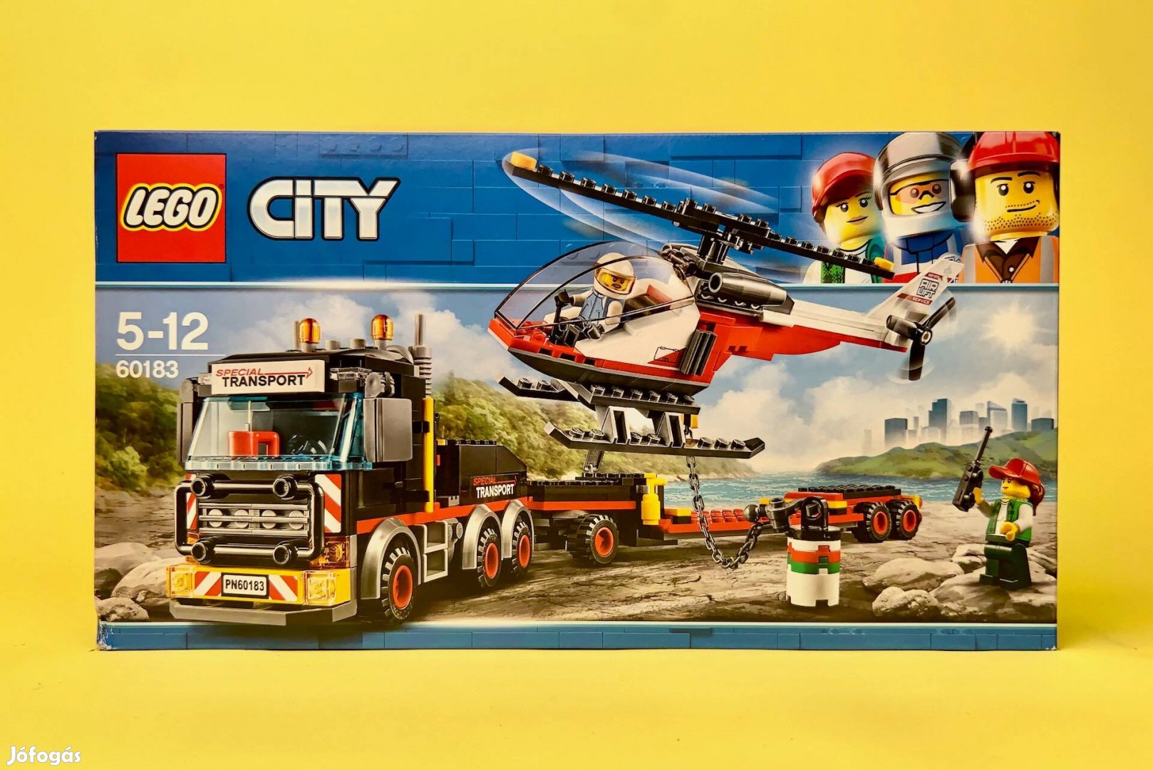 LEGO City 60183 Heavy Cargo Transport, Új, Bontatlan, Sérült