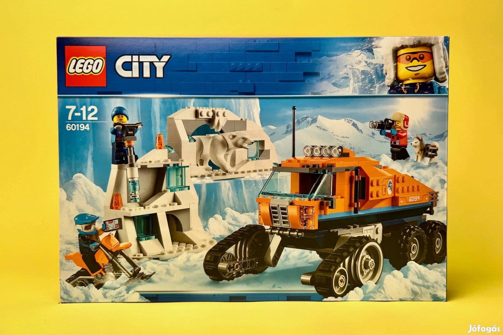 LEGO City 60194 Arctic Scout Truck, Új, Bontatlan, Sérült
