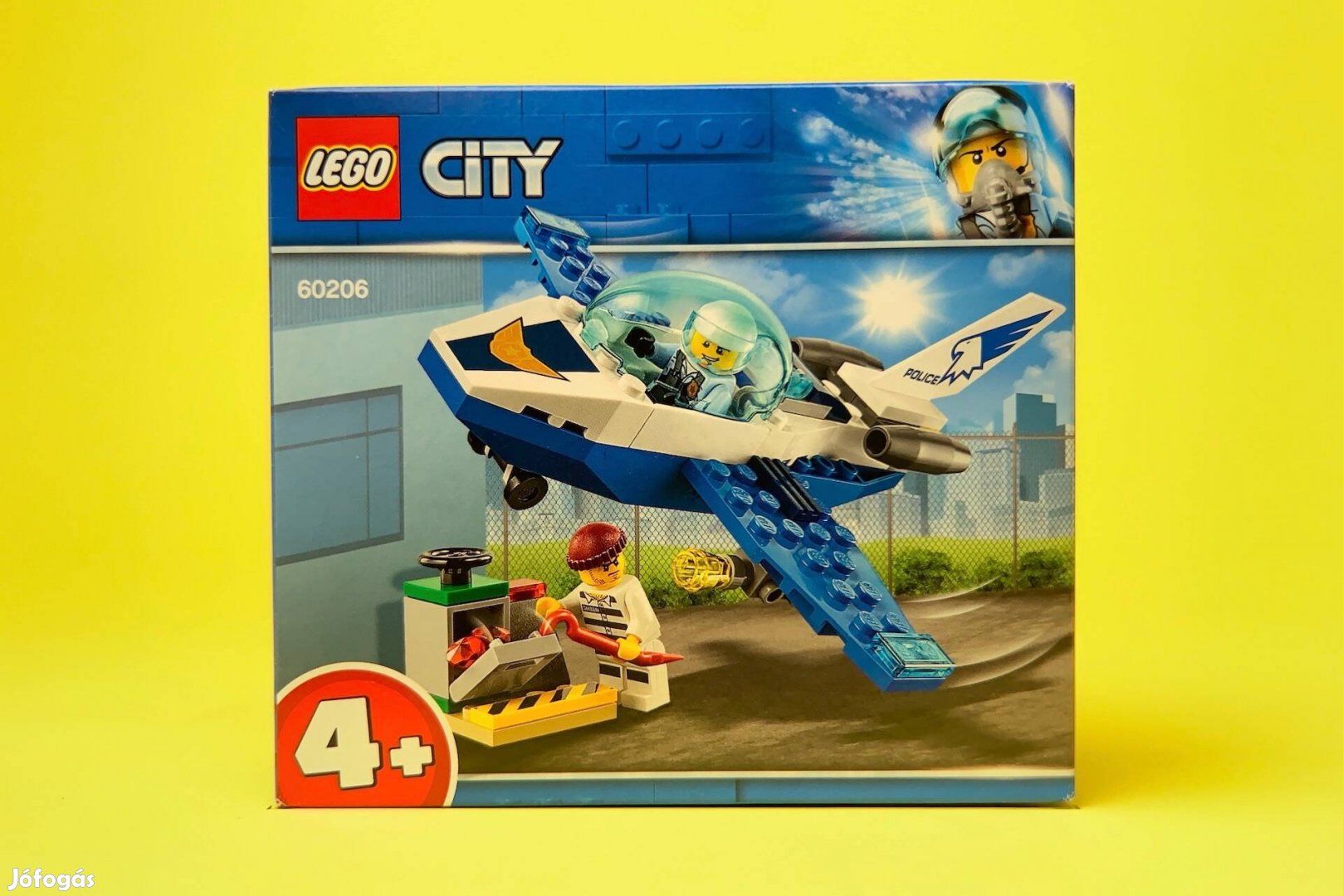 LEGO City 60206 Sky Police Jet Patrol, Új, Bontatlan