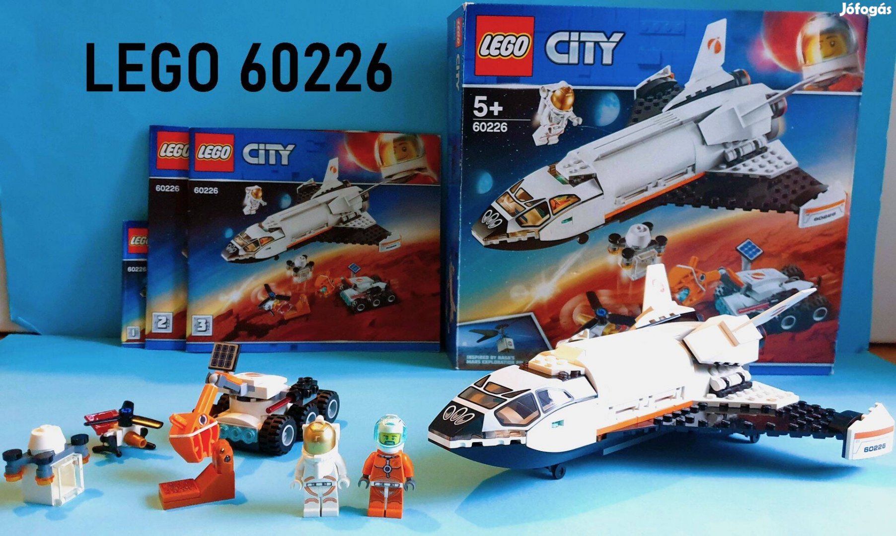 LEGO City 60226 Mars Research Shuttle (2019), doboz, útmutató