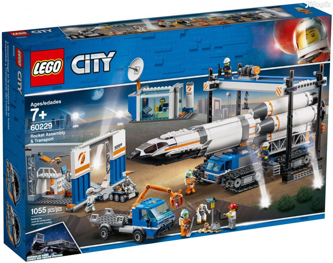 LEGO City 60229 Rocket Assembly &Transport új, bontatlan