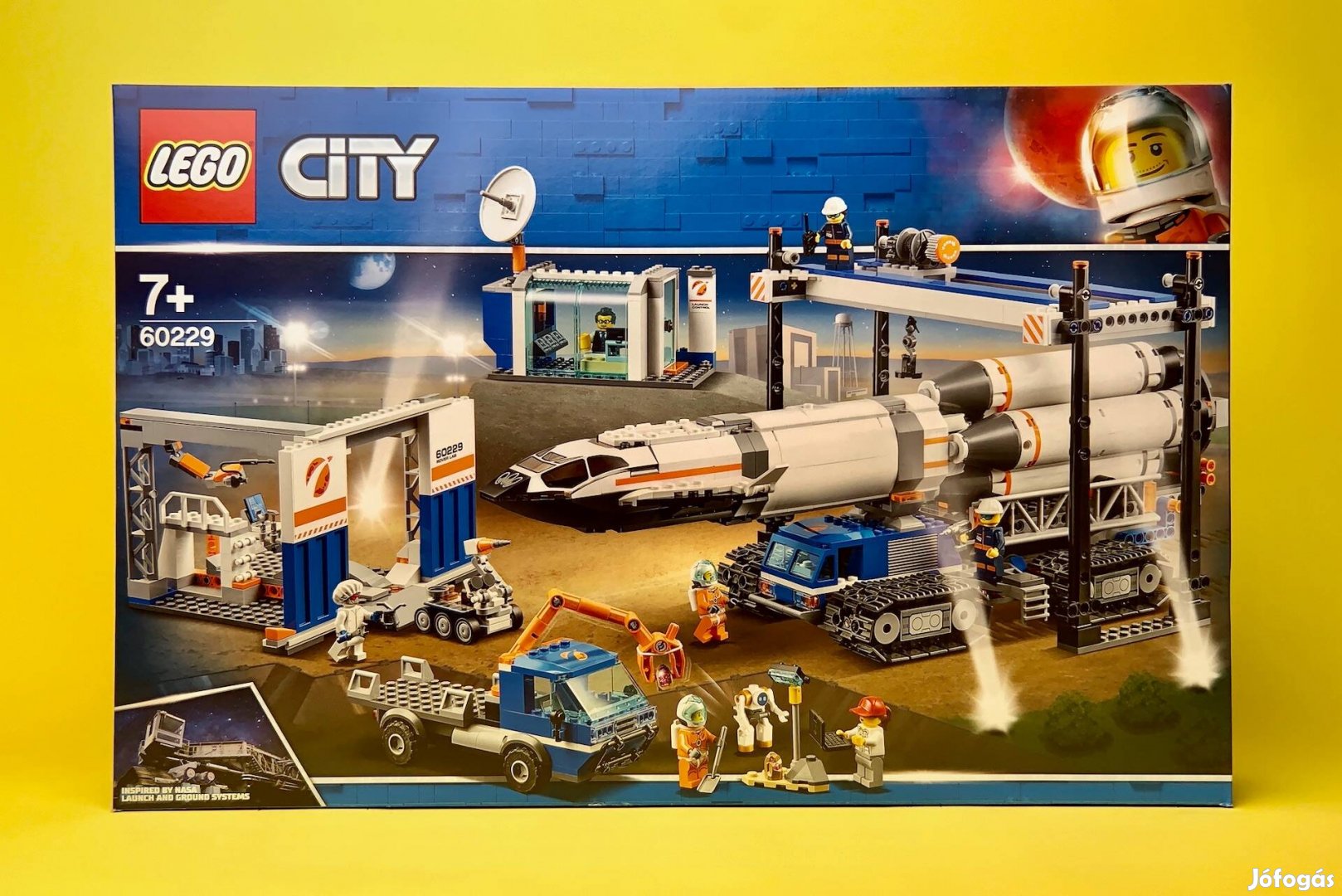 LEGO City 60229 Rocket Assembly & Transport, Uj, Bontatlan