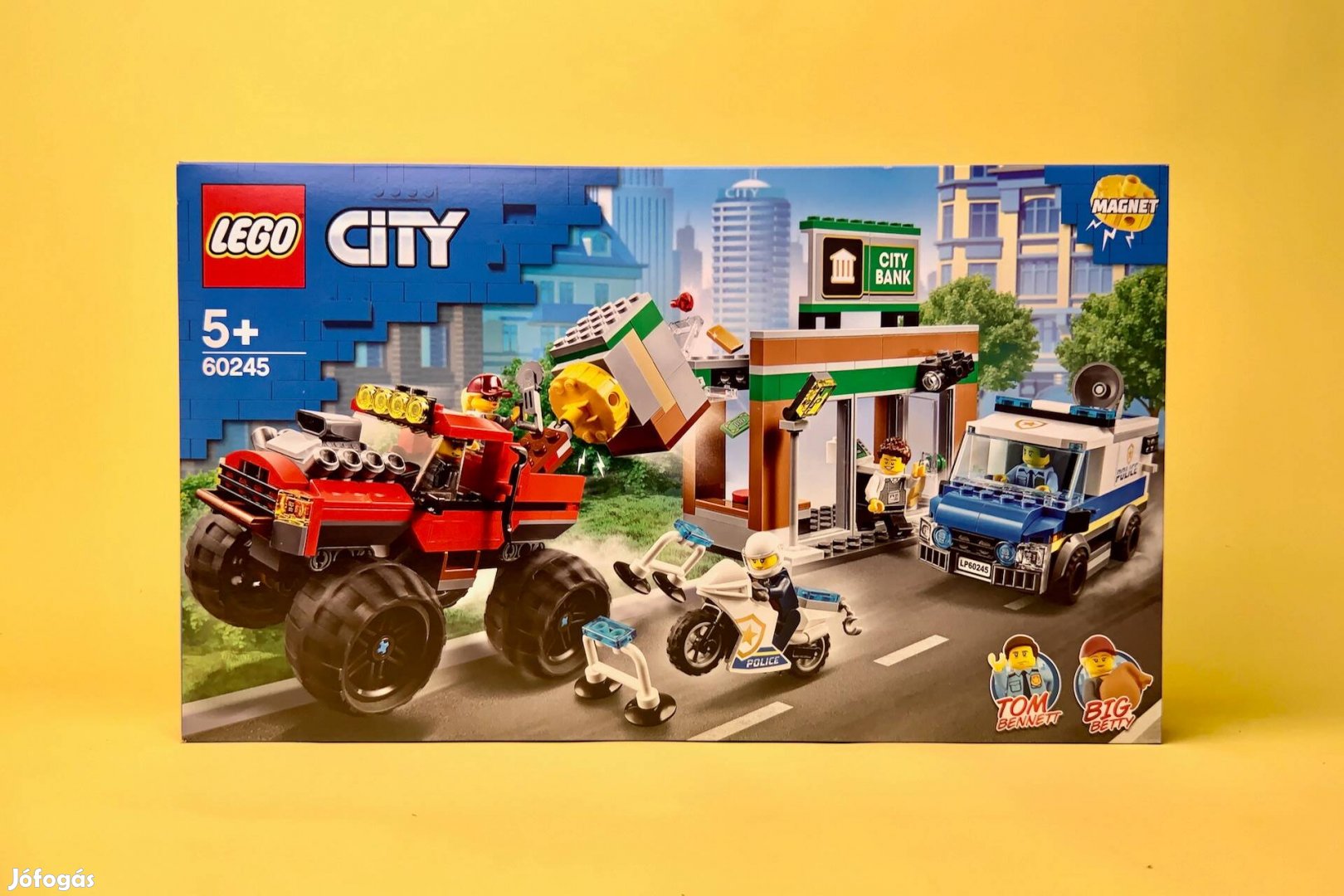LEGO City 60245 Police Monster Truck Heist, Új, Bontatlan